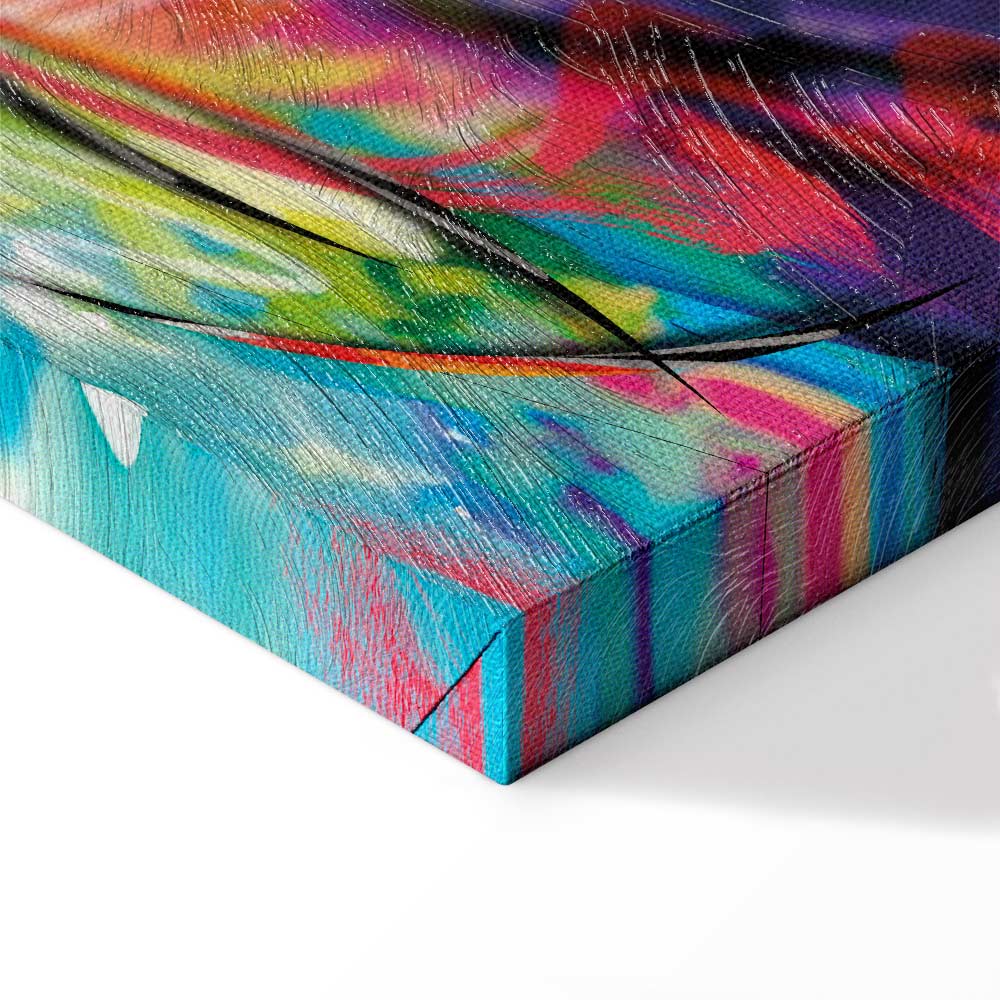 Rainbow Abstract Multicolor Canvas Print
