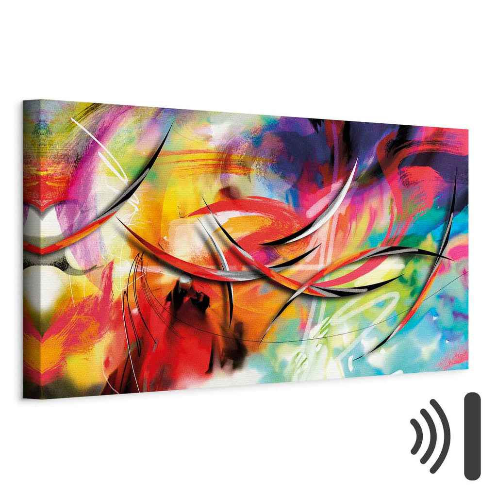Rainbow Abstract Multicolor Canvas Print