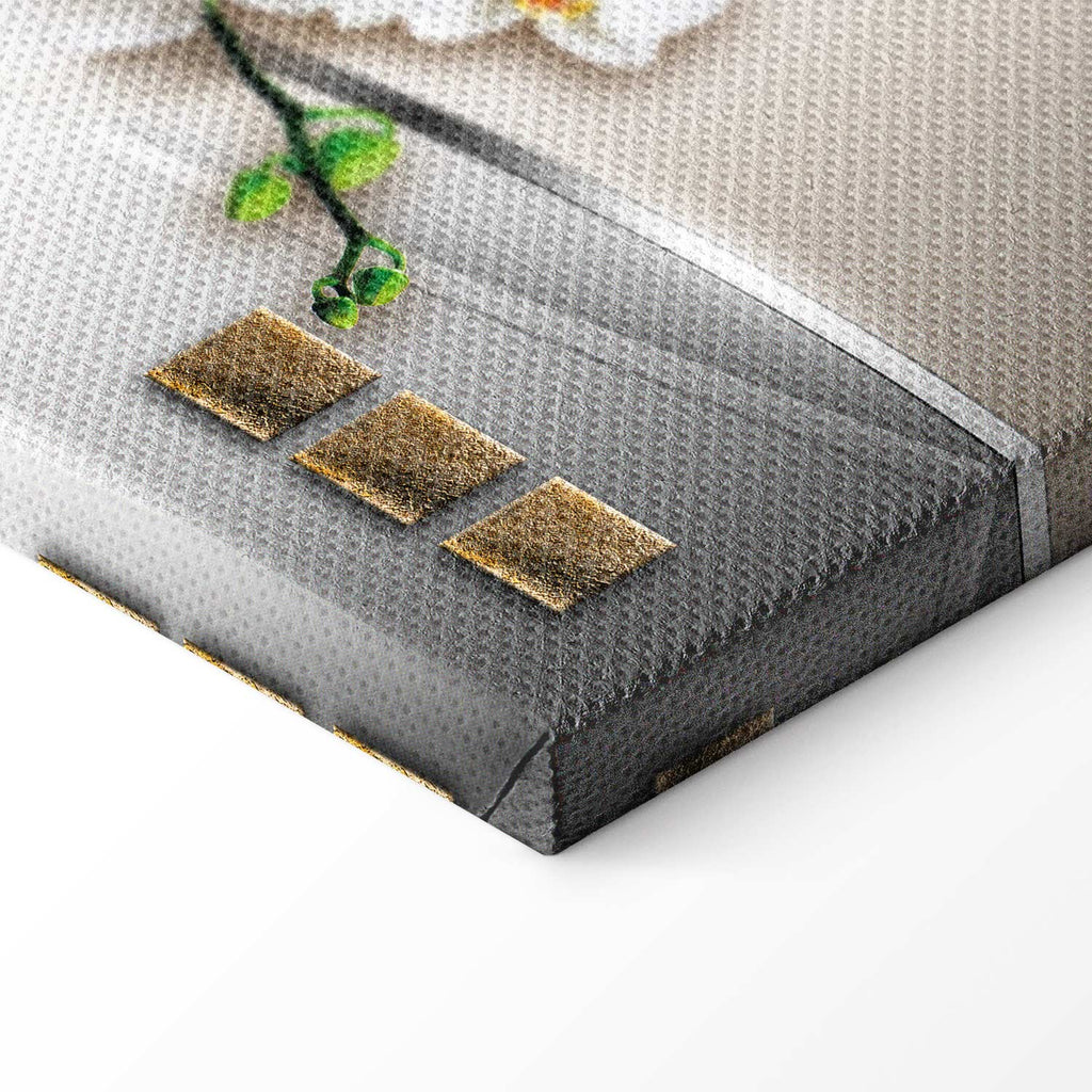 Abstract Ocean Wave Orchid Modern Canvas Print