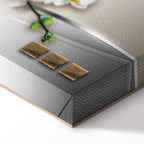 Abstract Ocean Wave Orchid Modern Canvas Print