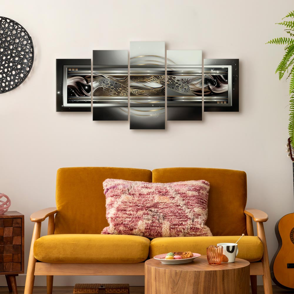 Abstract Planetary Waves Canvas Print