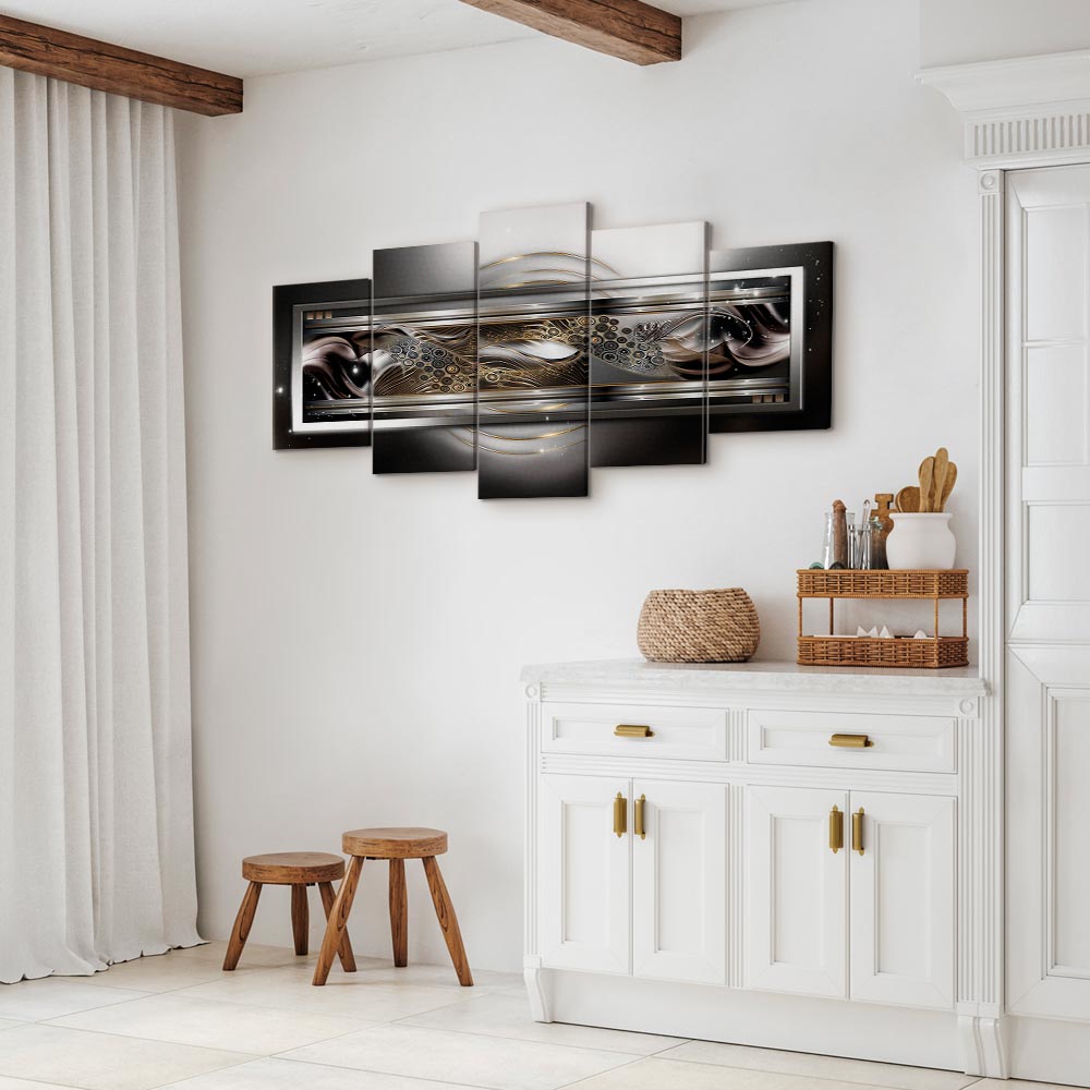 Abstract Planetary Waves Canvas Print