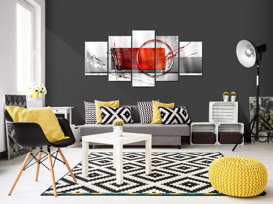 Wintry Abstract Geometric Acrylic Print