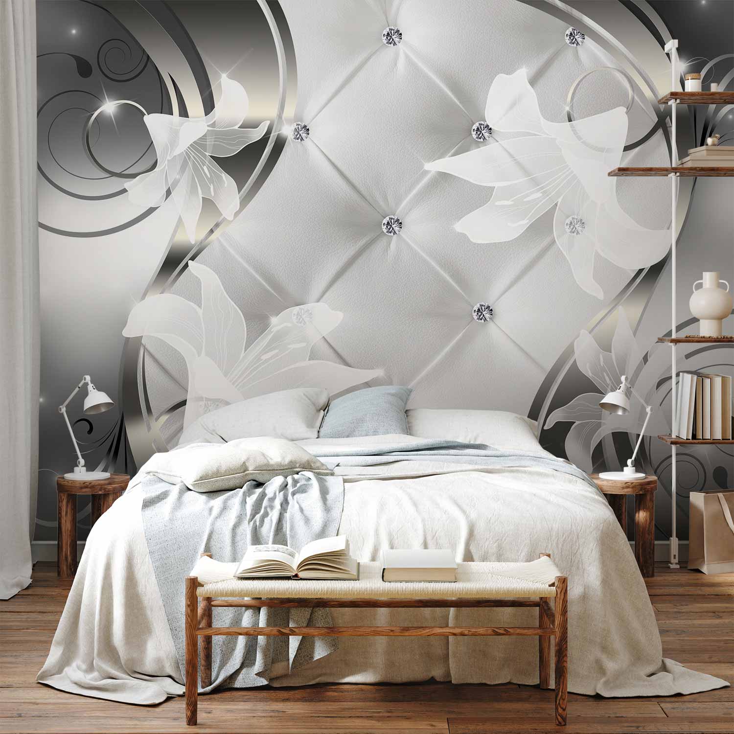 Abstract Lily Floral Wall Mural