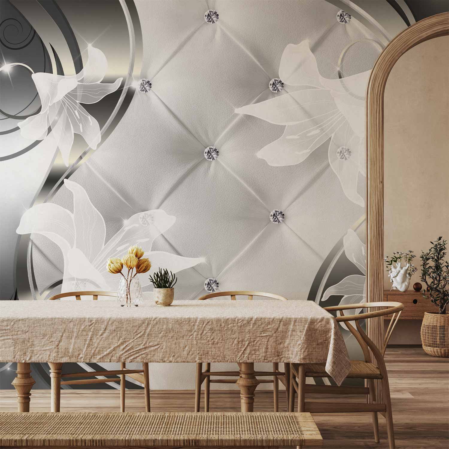 Abstract Lily Floral Wall Mural