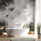 Abstract Lily Floral Wall Mural