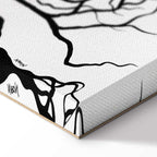 Romantic Abstract Couple Trees Canvas Print