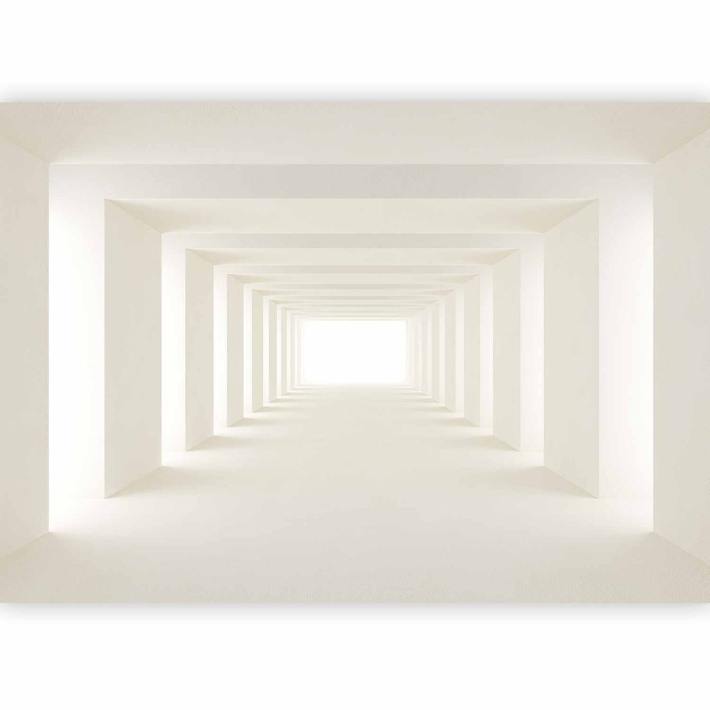 3D Geometric Corridor Abstract Wall Mural