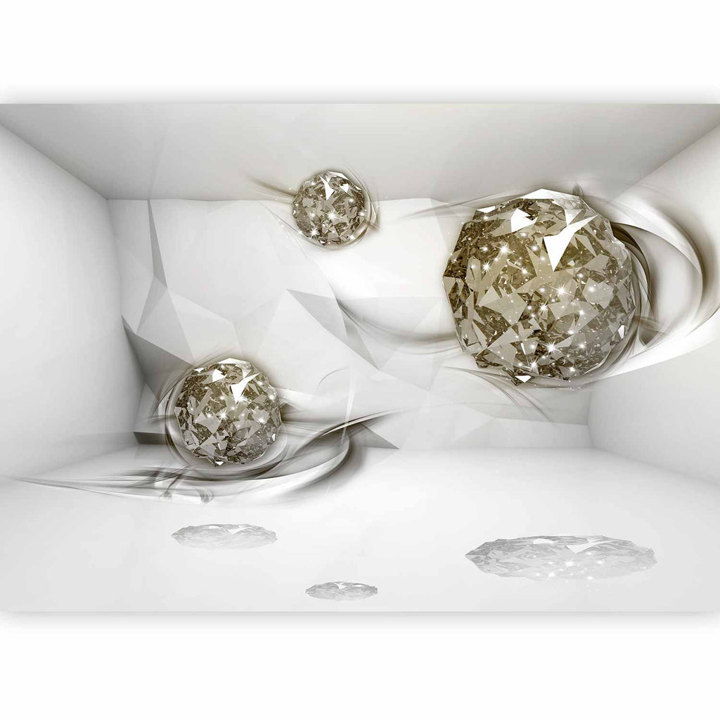 Abstract Diamond Geometric 3D Wall Mural