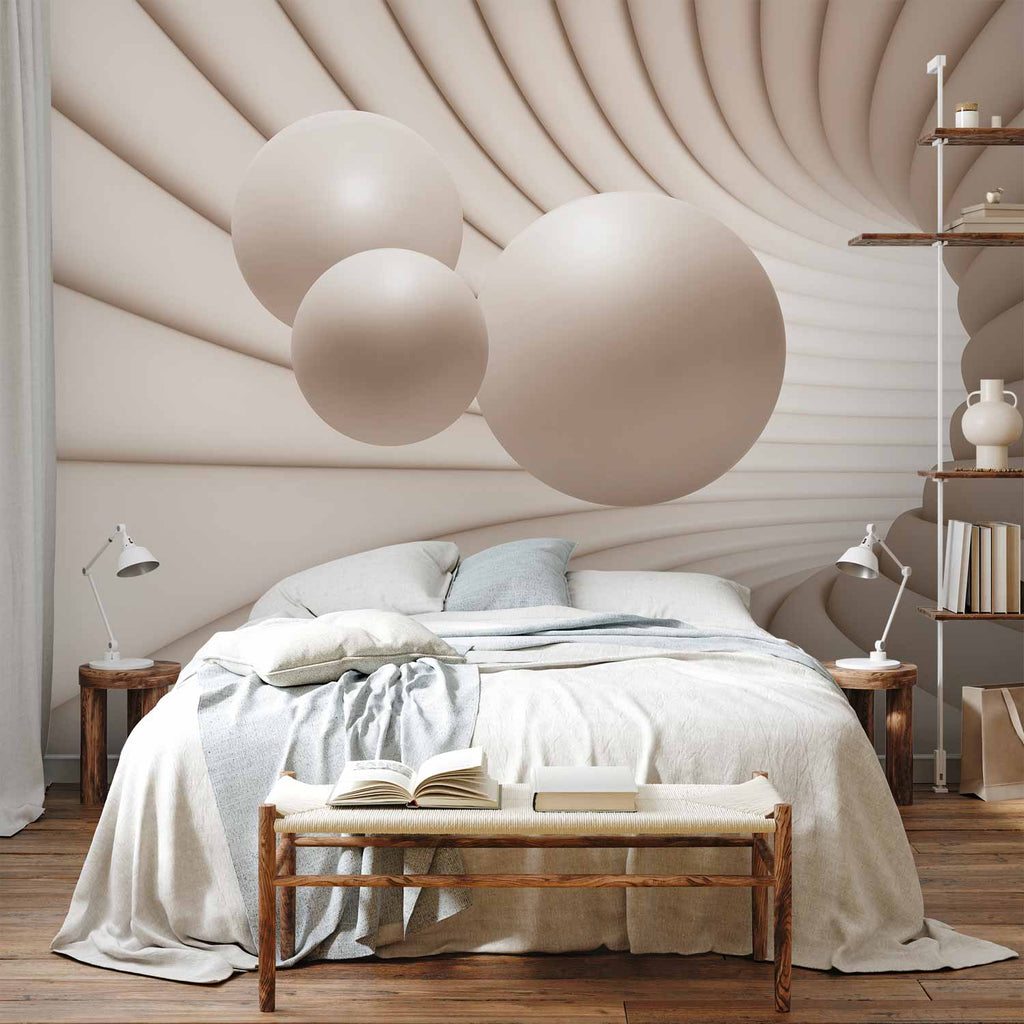 3D Tunnel Sphere Illusion Wall Mural