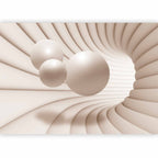 3D Tunnel Sphere Illusion Wall Mural