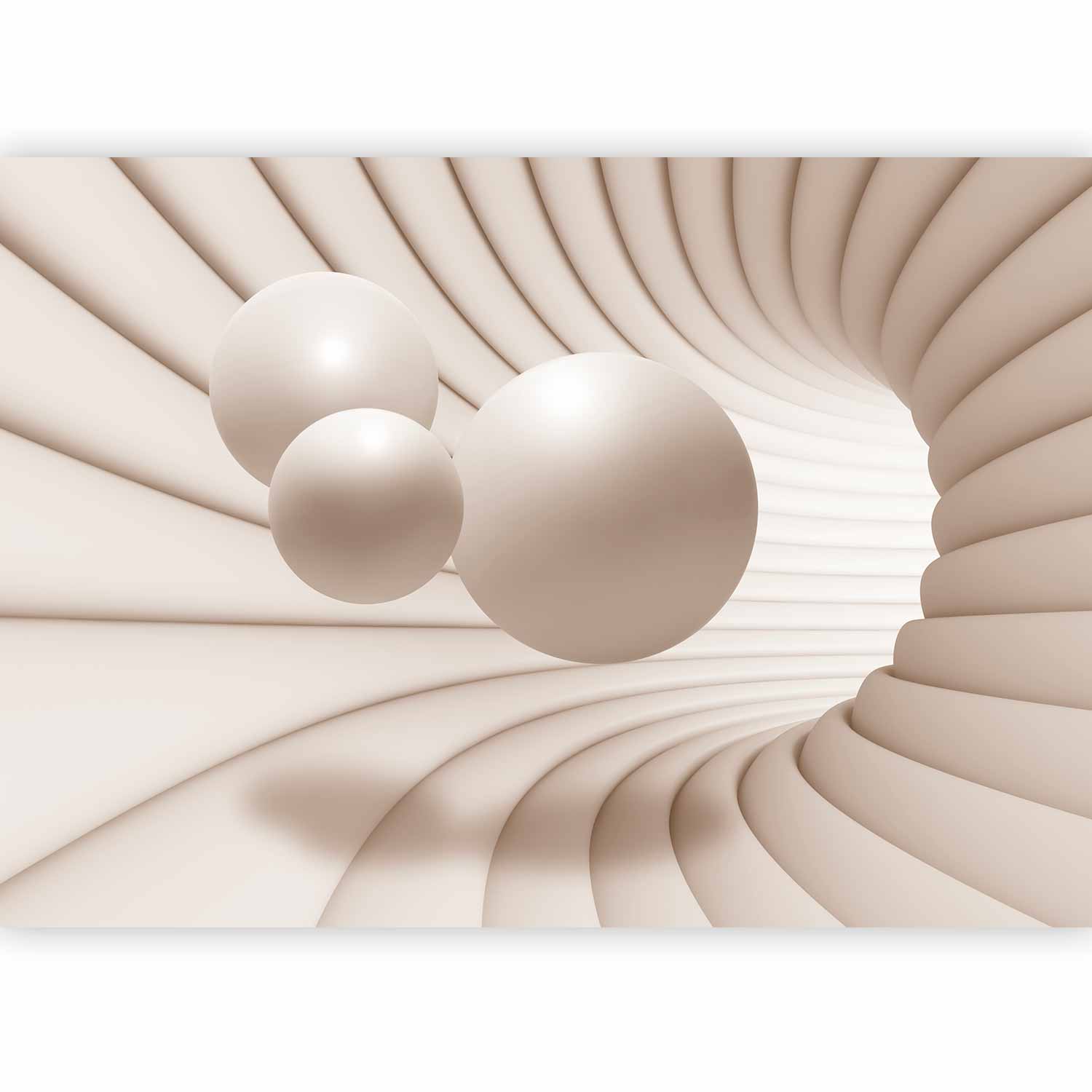 3D Tunnel Sphere Illusion Wall Mural