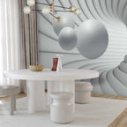 3D Tunnel Perspective Modern Wall Mural