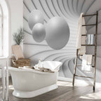 3D Tunnel Perspective Modern Wall Mural