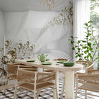 Diamond Corridor 3D Geometric Grey Wall Mural