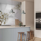 Diamond Corridor 3D Geometric Grey Wall Mural