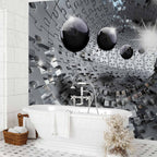 Abstract Puzzle Tunnel 3D Wall Mural