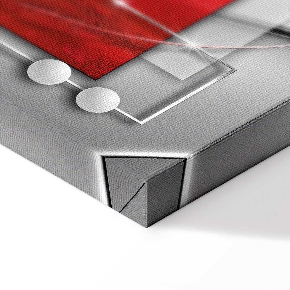 Modern Symmetry Abstract Geometric Canvas Print