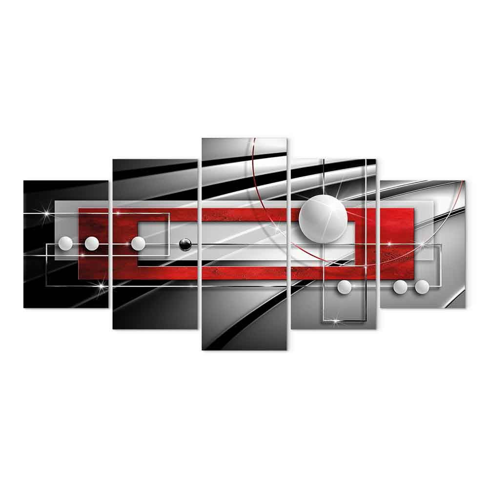 Modern Symmetry Abstract Geometric Canvas Print