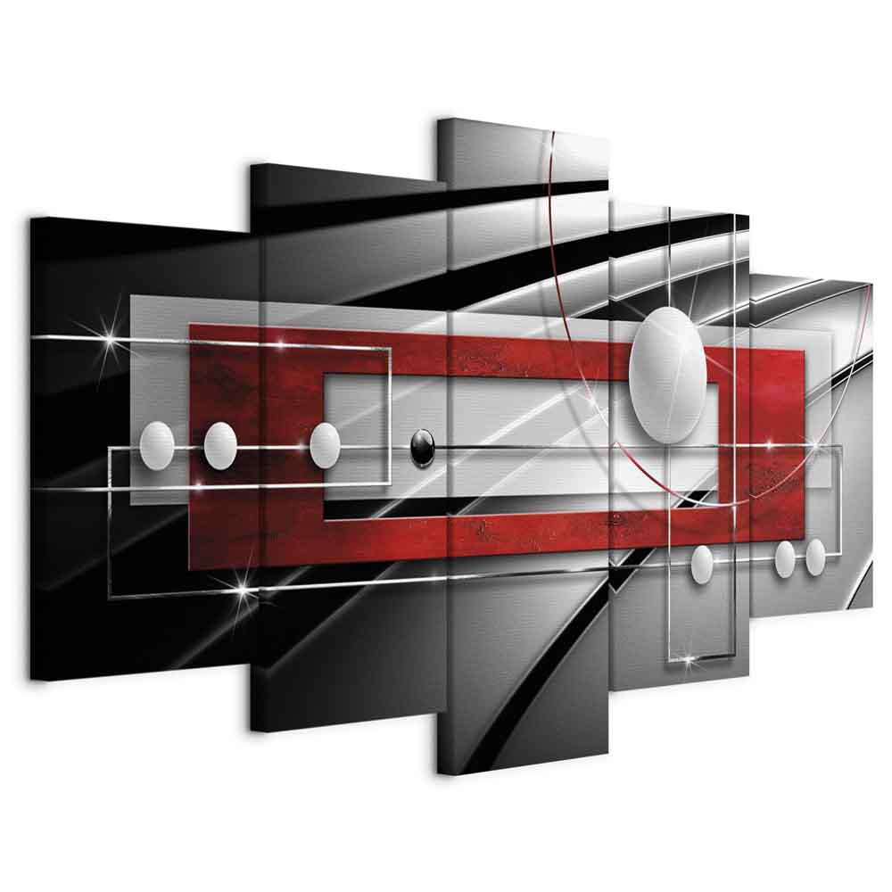 Modern Symmetry Abstract Geometric Canvas Print