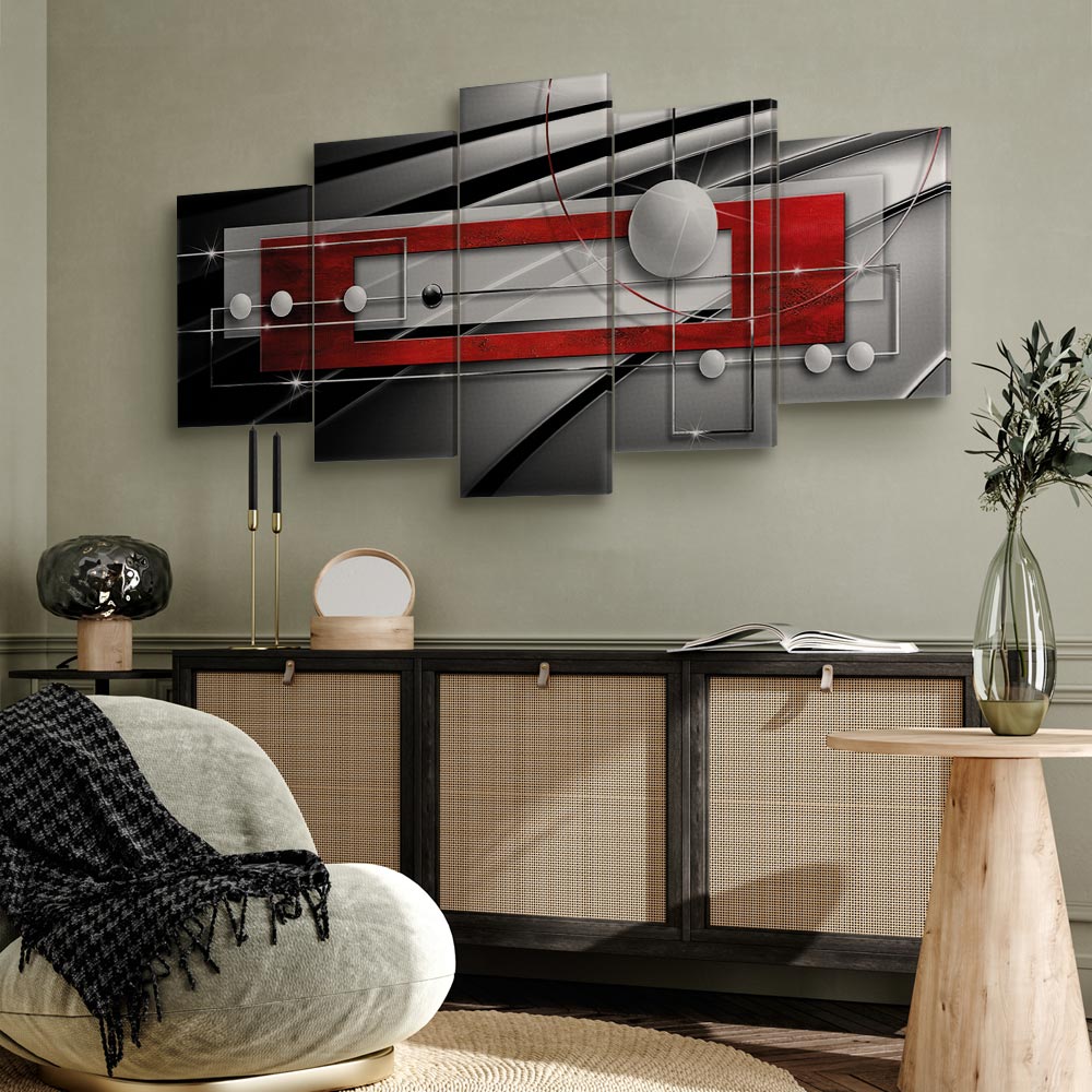 Modern Symmetry Abstract Geometric Canvas Print