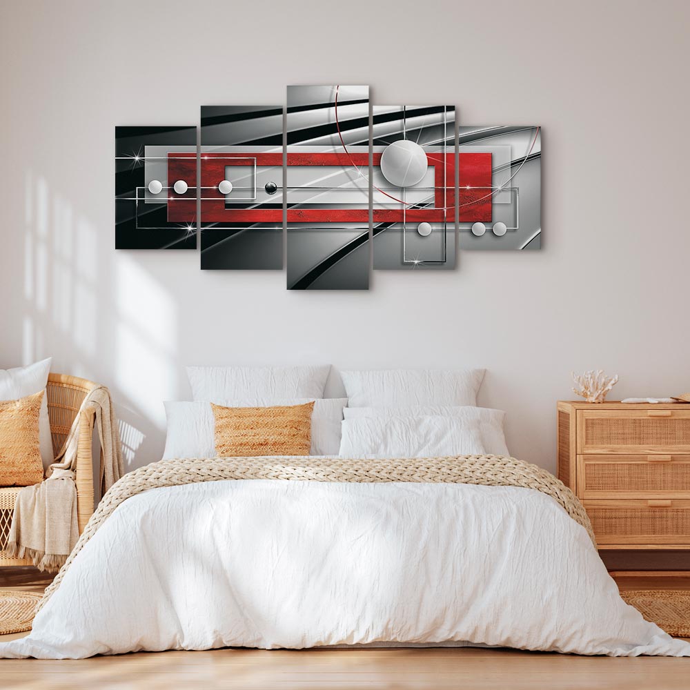 Modern Symmetry Abstract Geometric Canvas Print