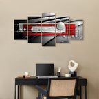 Modern Symmetry Abstract Geometric Canvas Print