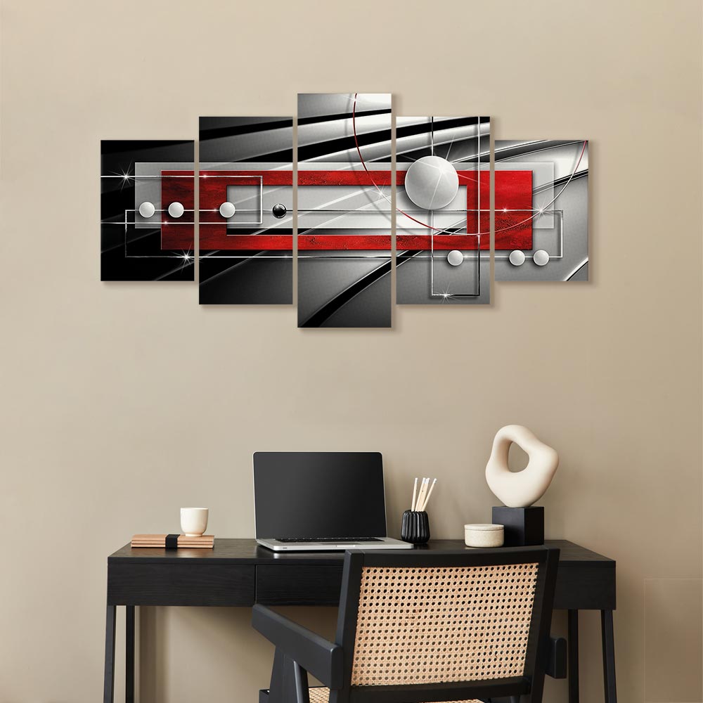 Modern Symmetry Abstract Geometric Canvas Print