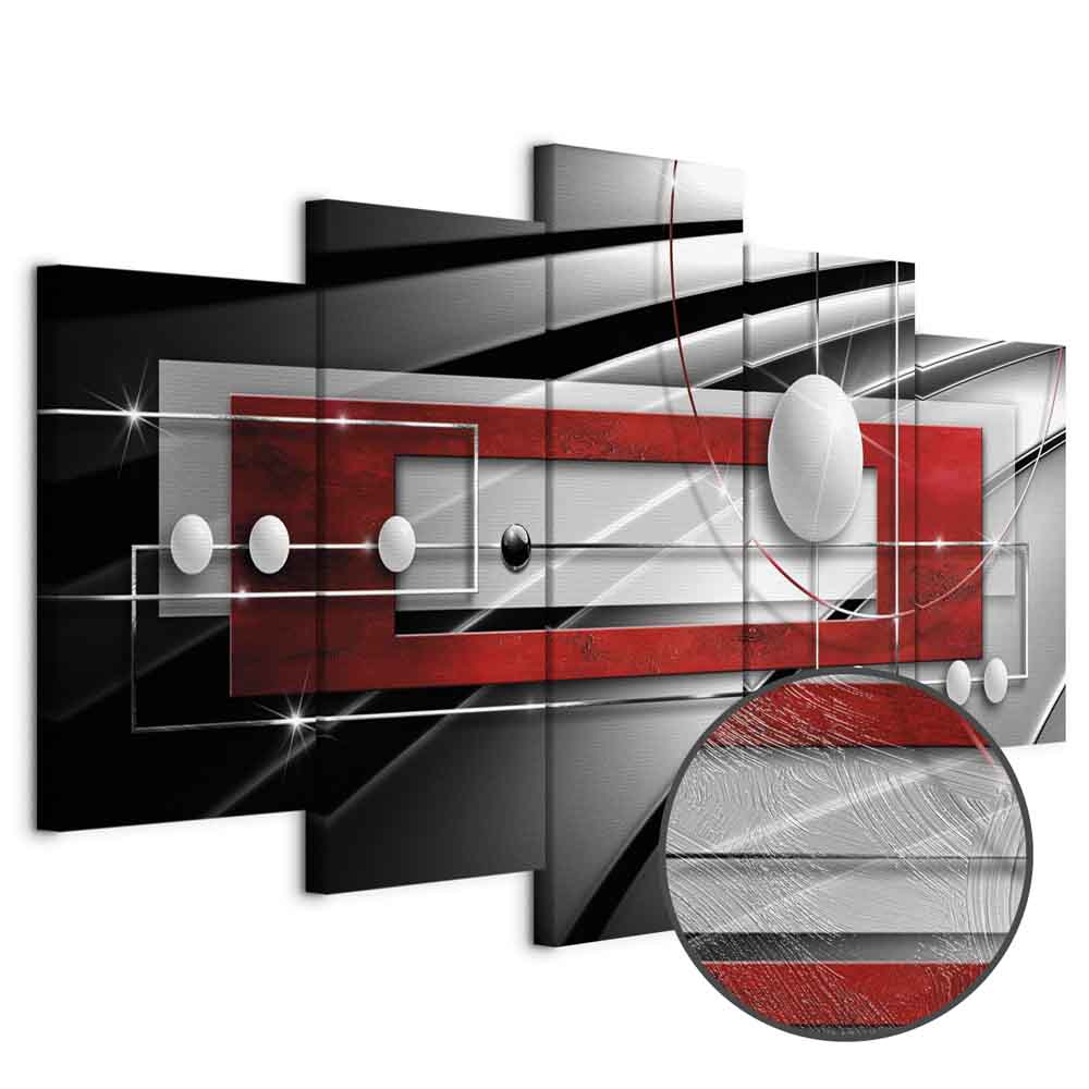 Modern Symmetry Abstract Geometric Canvas Print