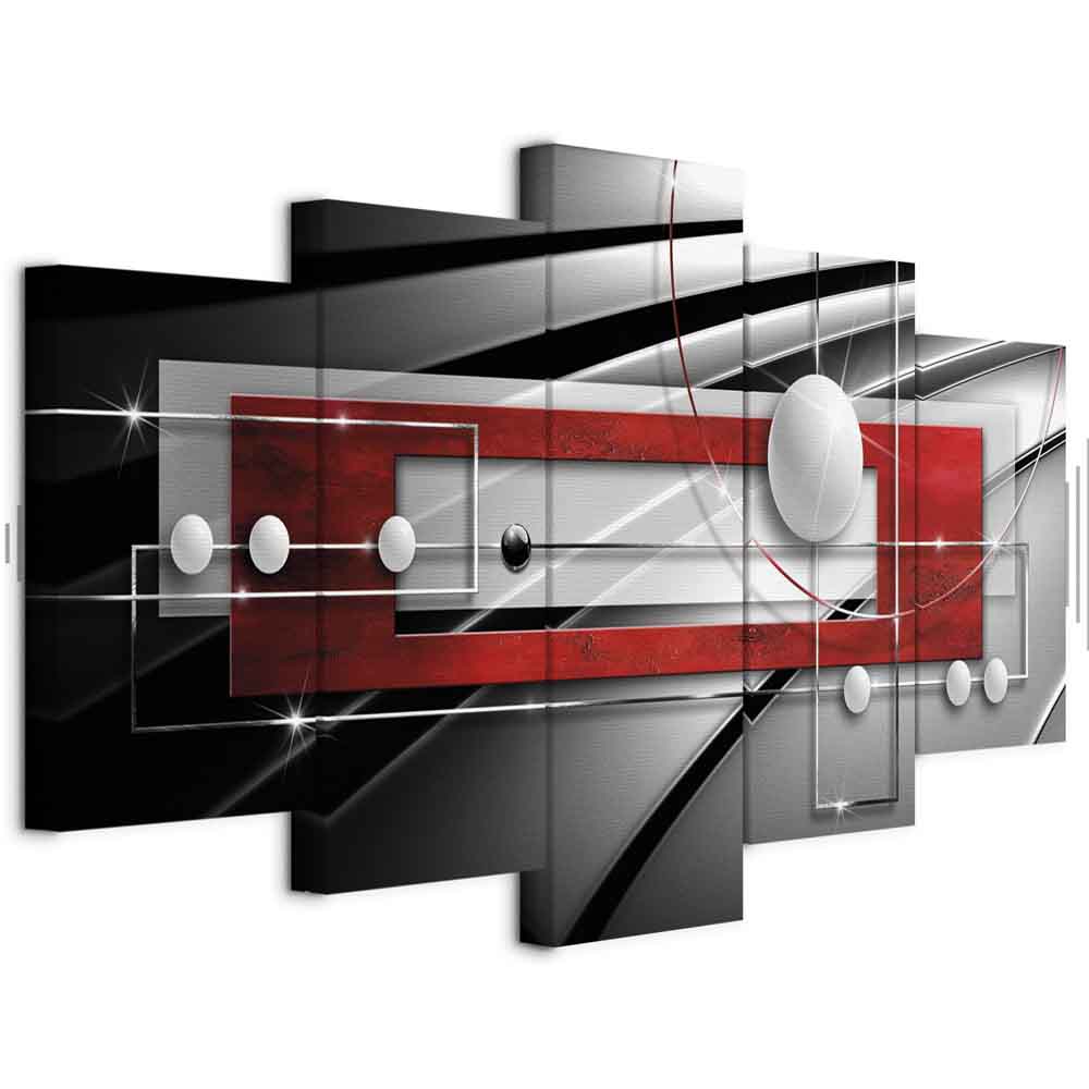 Modern Symmetry Abstract Geometric Canvas Print