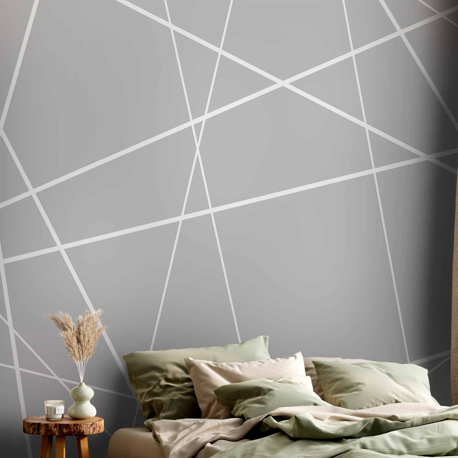 Modern Cobweb Geometric Wall Mural