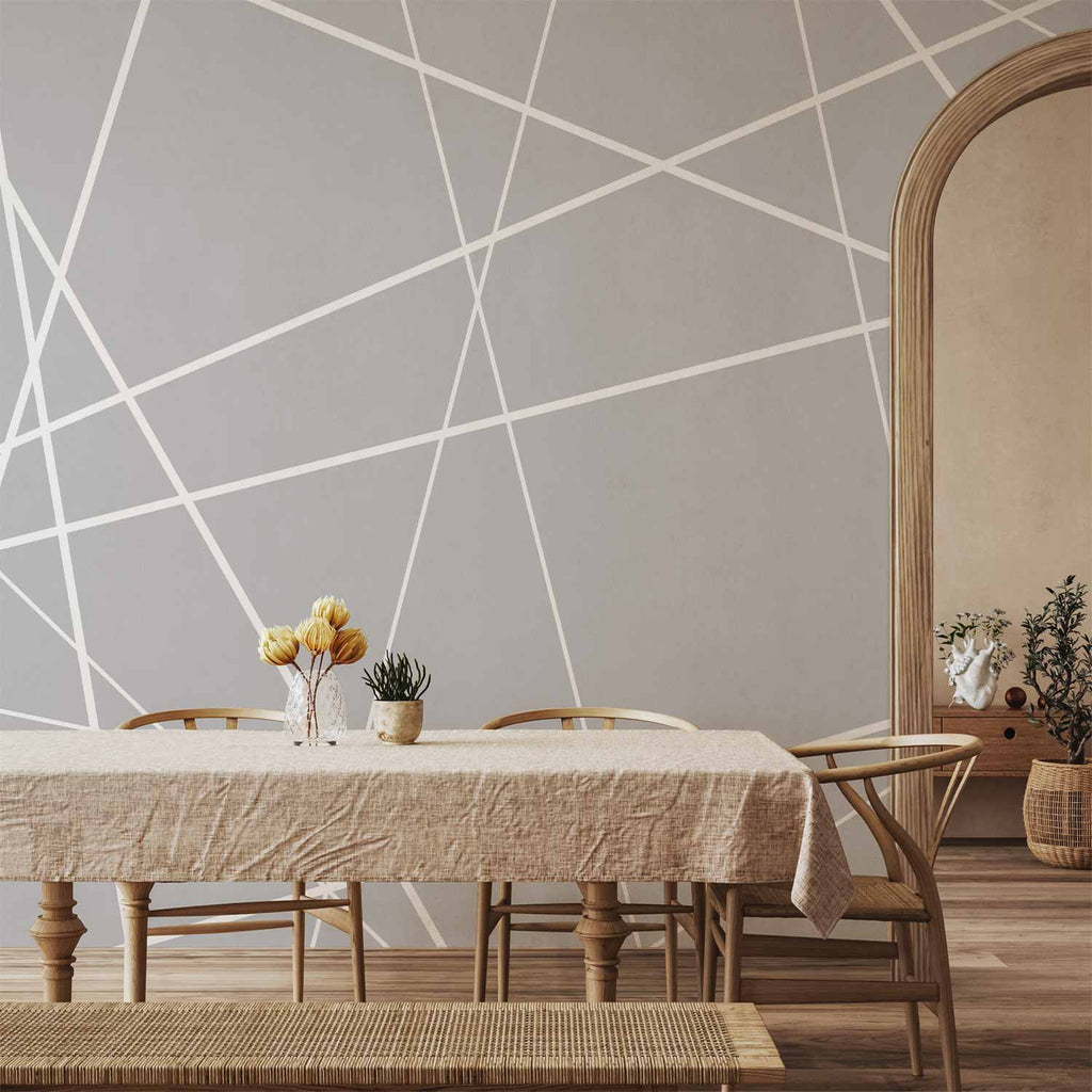 Modern Cobweb Geometric Wall Mural