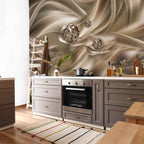 Abstract Velvet Waves Diamond Wall Mural