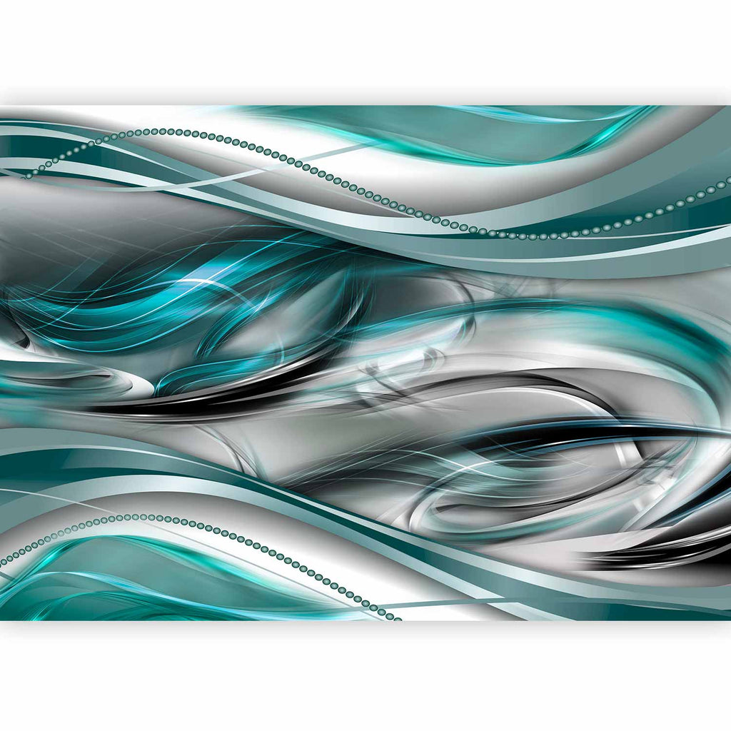 Green Abstract Tunnel Wall Mural