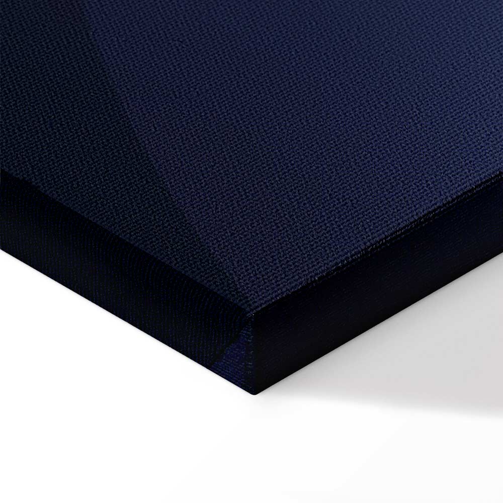 Classic Blue Geometric Abstraction Canvas Print