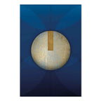 Classic Blue Geometric Abstraction Canvas Print