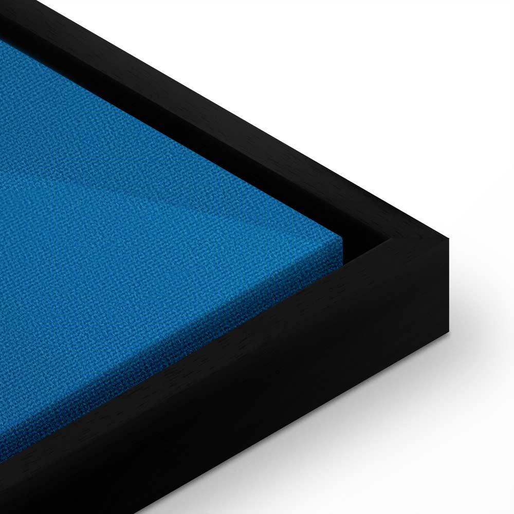 Classic Blue Geometric Abstraction Canvas Print