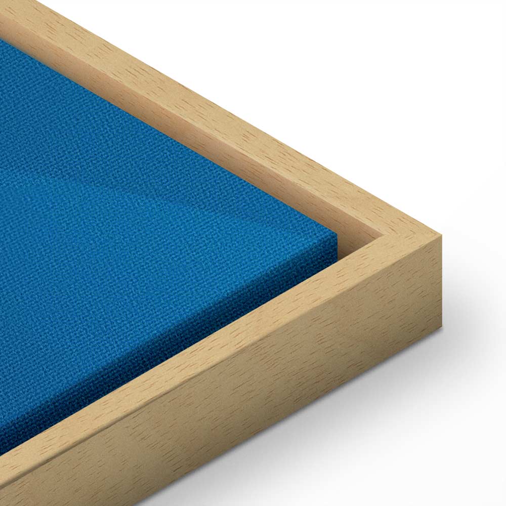 Classic Blue Geometric Abstraction Canvas Print