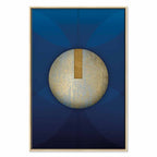 Classic Blue Geometric Abstraction Canvas Print