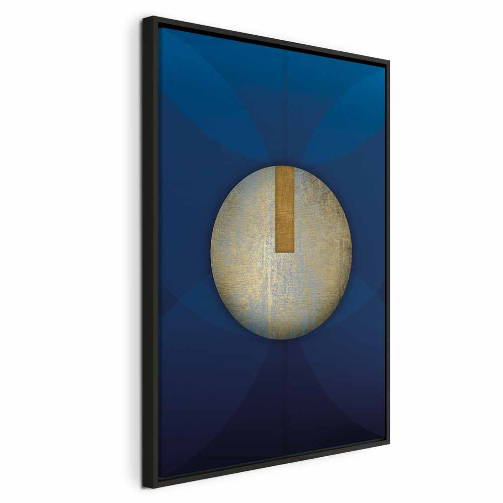 Classic Blue Geometric Abstraction Canvas Print