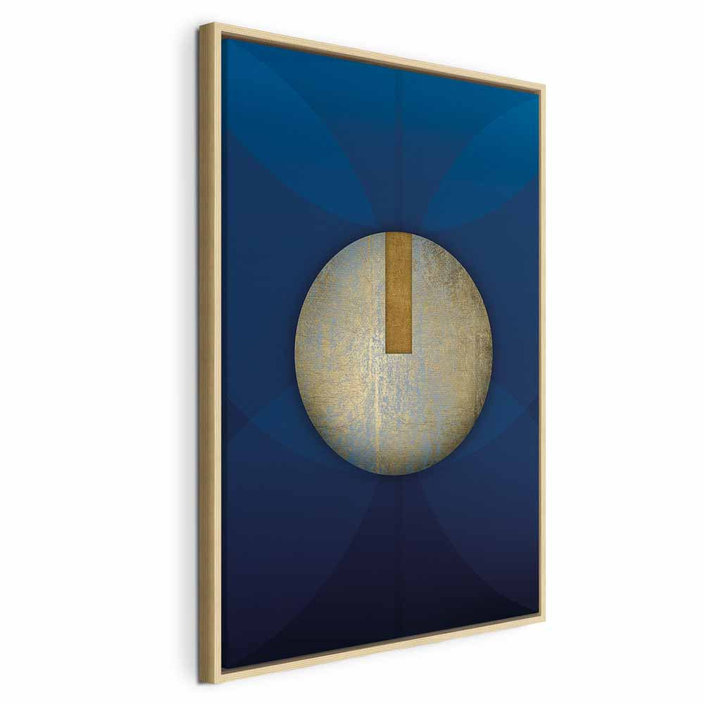 Classic Blue Geometric Abstraction Canvas Print