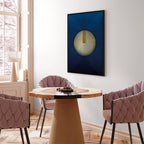 Classic Blue Geometric Abstraction Canvas Print