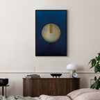 Classic Blue Geometric Abstraction Canvas Print