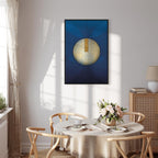 Classic Blue Geometric Abstraction Canvas Print