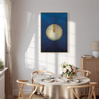 Classic Blue Geometric Abstraction Canvas Print