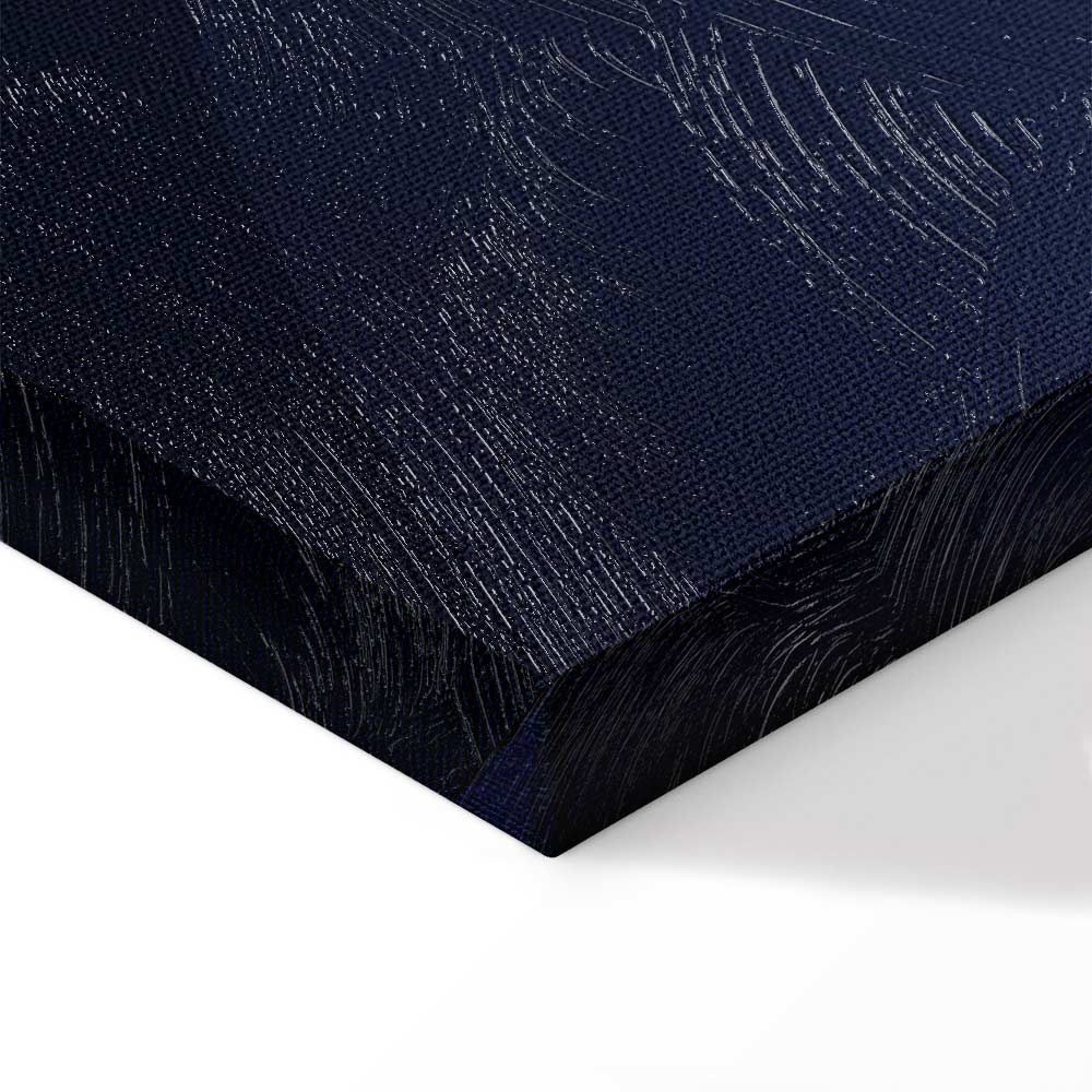 Classic Blue Geometric Abstraction Canvas Print