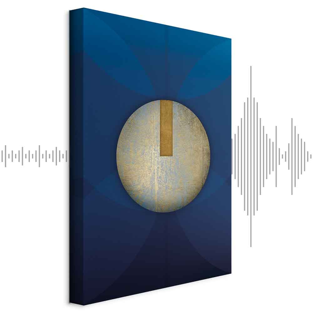 Classic Blue Geometric Abstraction Canvas Print