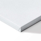 Blue Feather Abstract Vertical Canvas Print