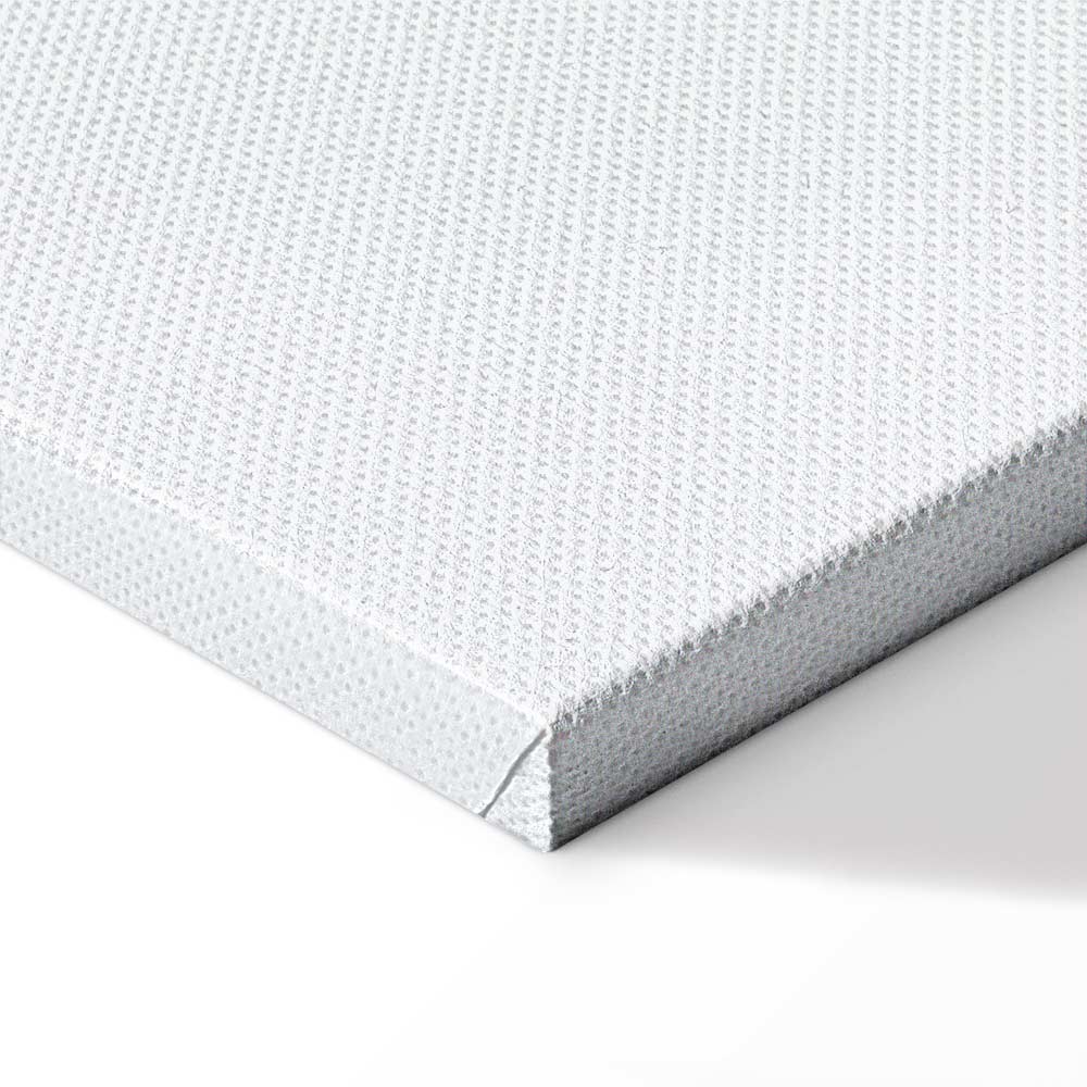 Blue Feather Abstract Vertical Canvas Print