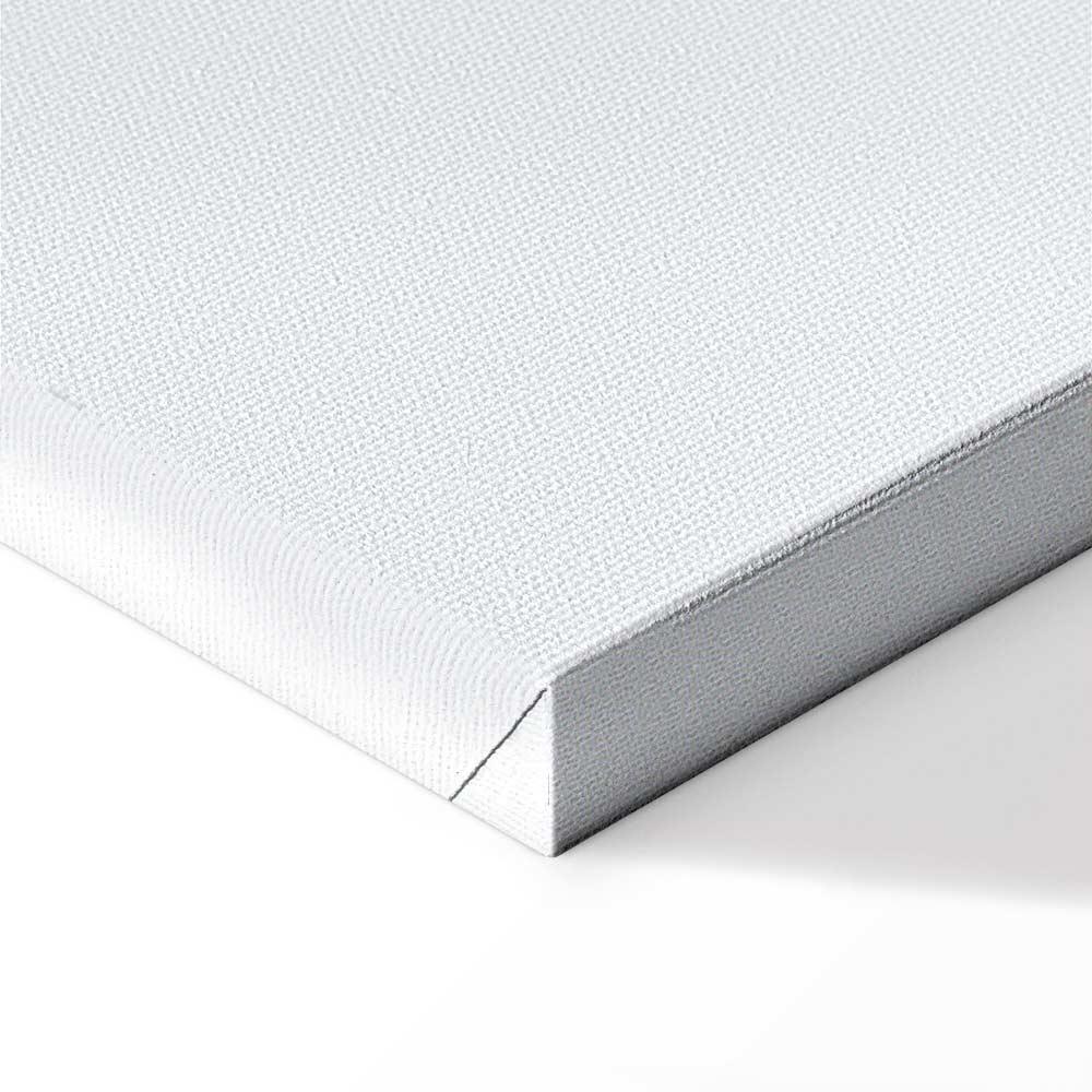 Blue Feather Abstract Vertical Canvas Print